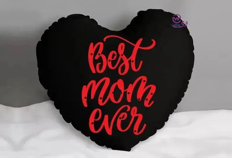 Heart Fabric Cushion -MOM - WE PRINT