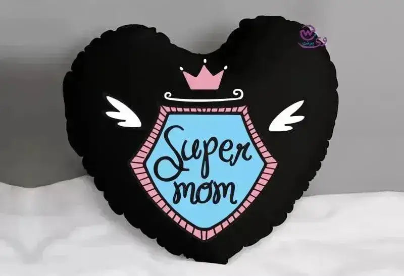 Heart Fabric Cushion -MOM - WE PRINT