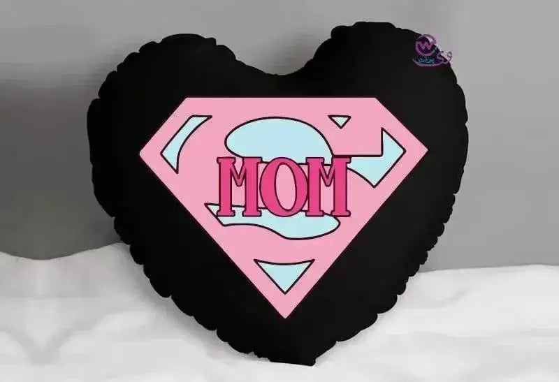 Heart Fabric Cushion -MOM - WE PRINT