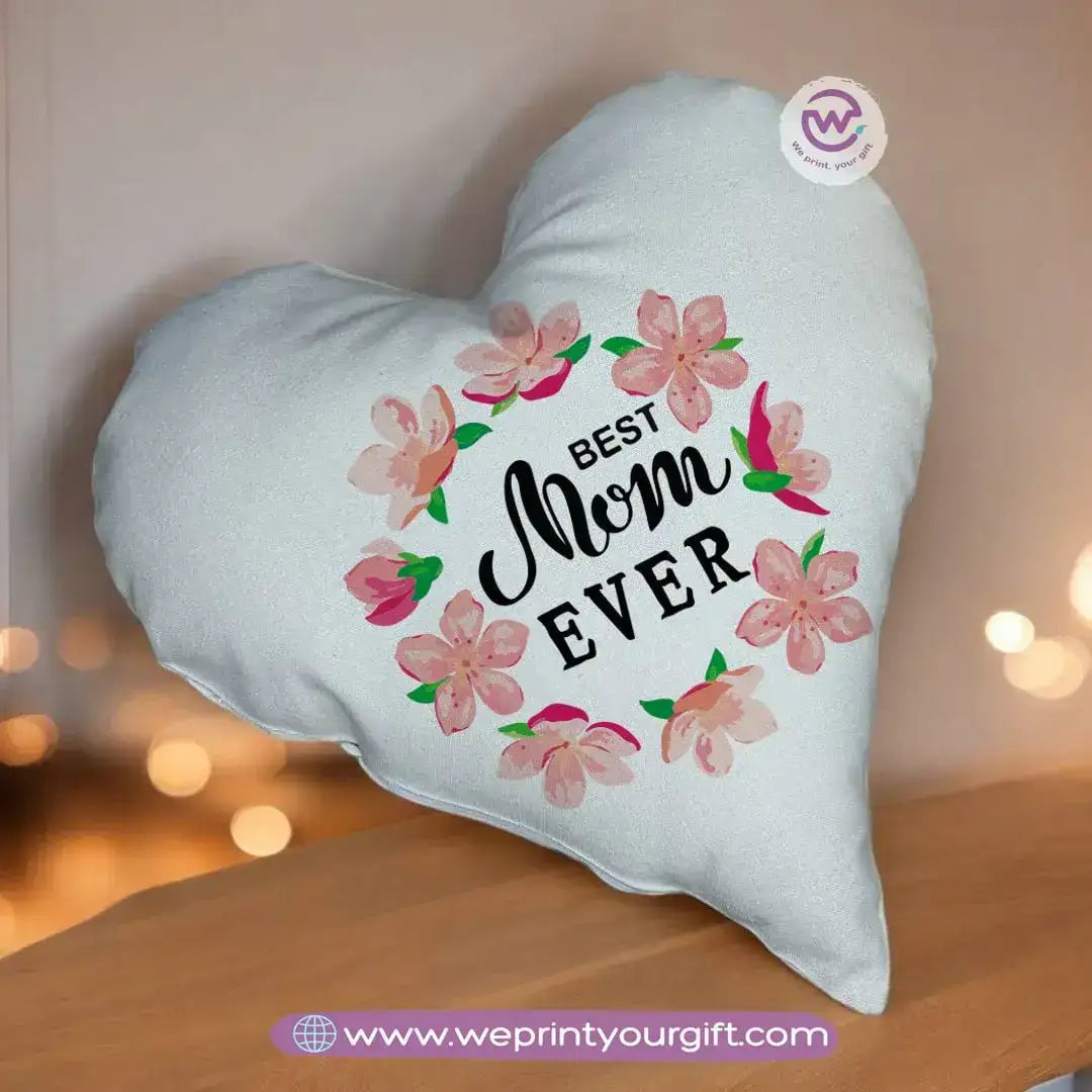 Heart Pillow- Mom - WE PRINT