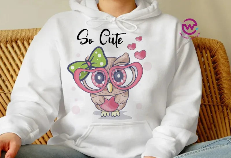 Kids hoodie-Cute Owl - WE PRINT