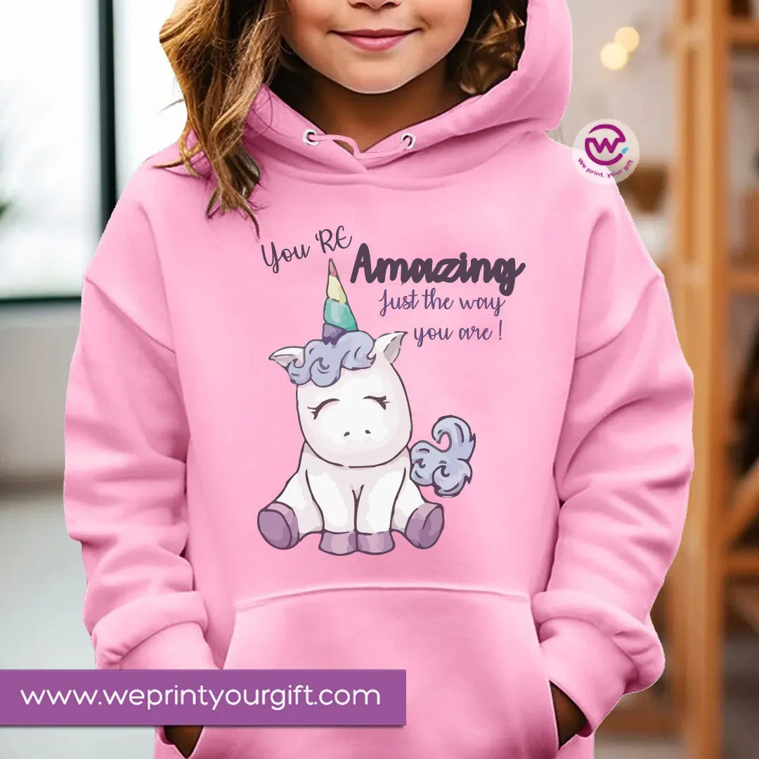 Kids hoodie-Cute Unicorn - WE PRINT