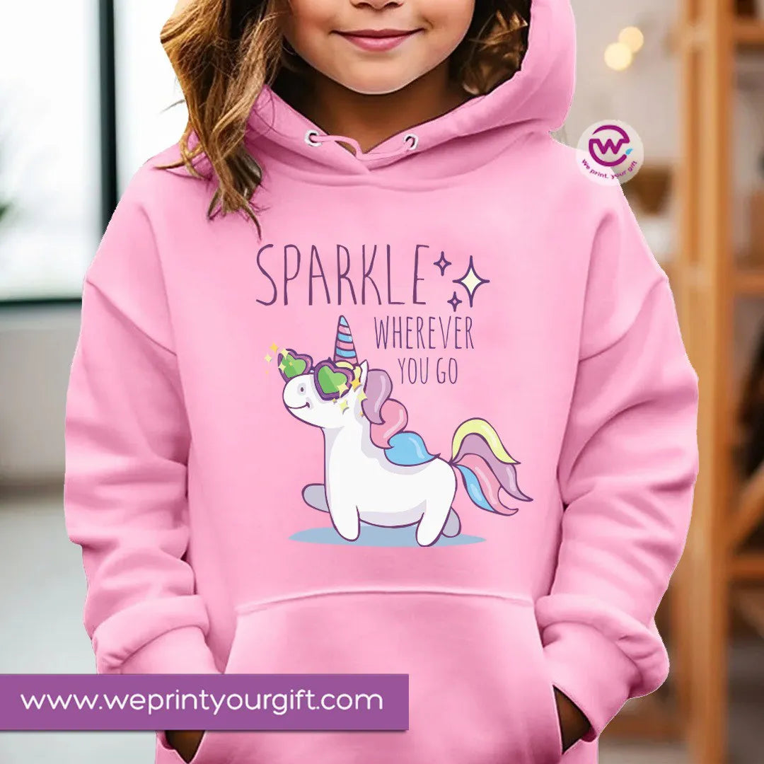 Kids hoodie-Cute Unicorn - WE PRINT