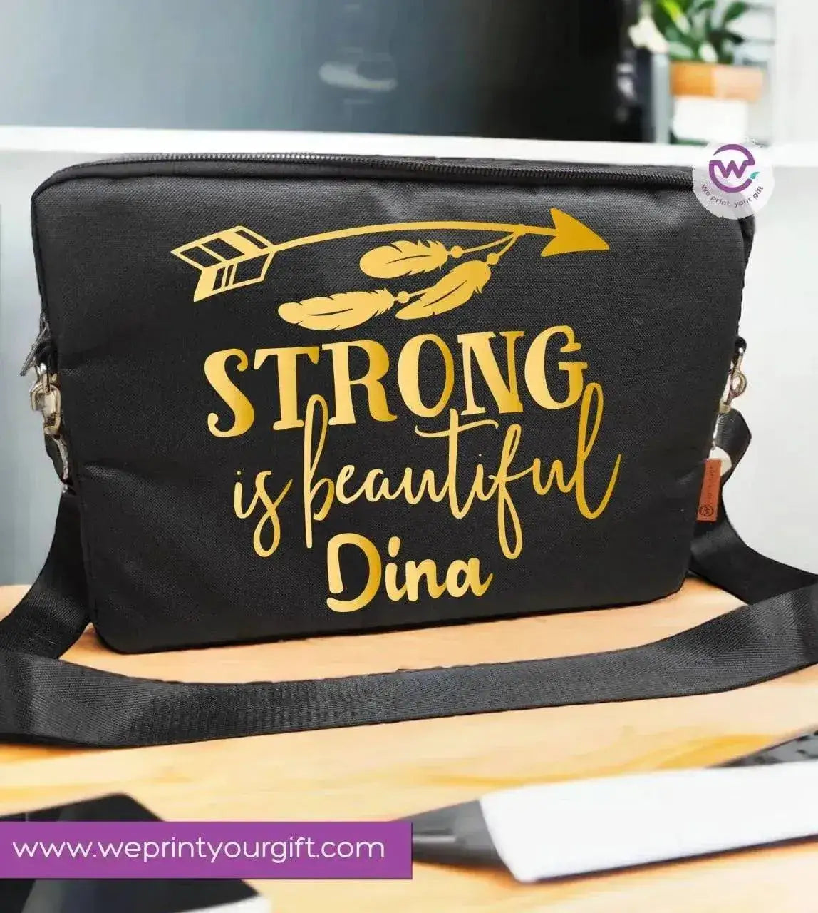 Fabric Laptop Sleeve- Motivation - WE PRINT