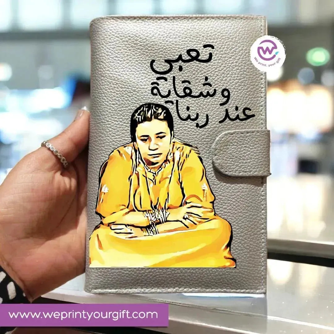 Leather wallet- Comic - WE PRINT