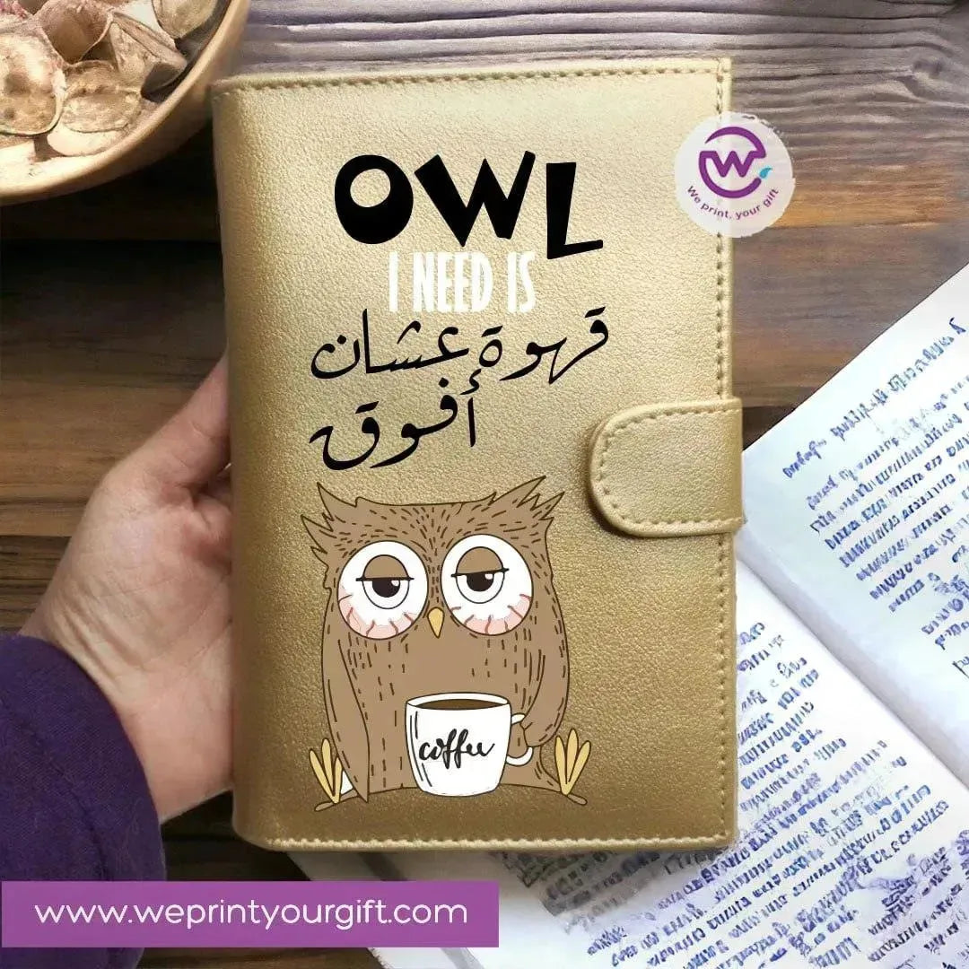 Leather wallet - Comic - WE PRINT