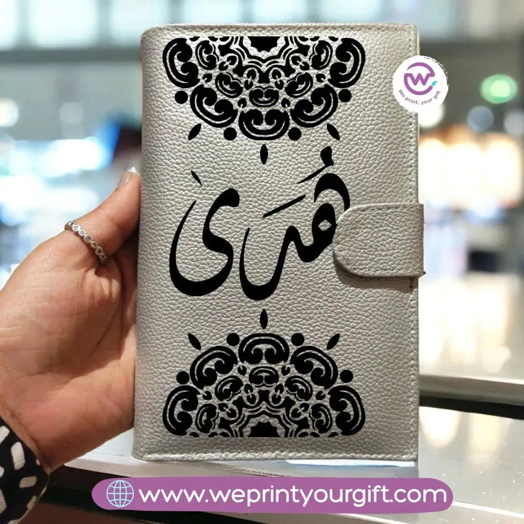Leather Wallet for Women-Arabic Names - WE PRINT