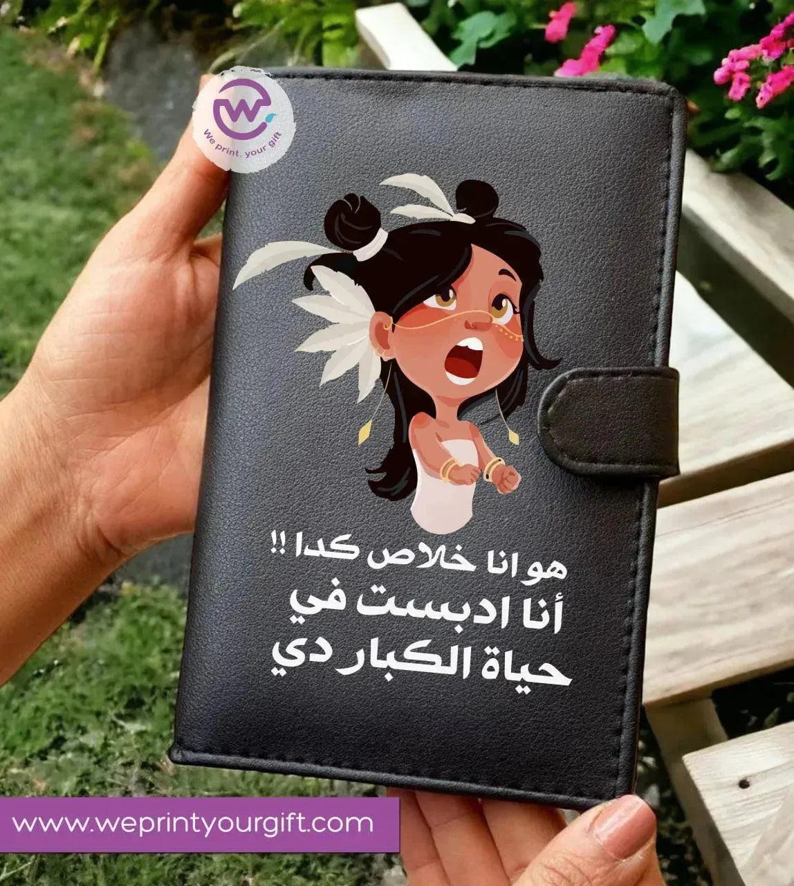 Leather wallet for women - Comics A - WE PRINT
