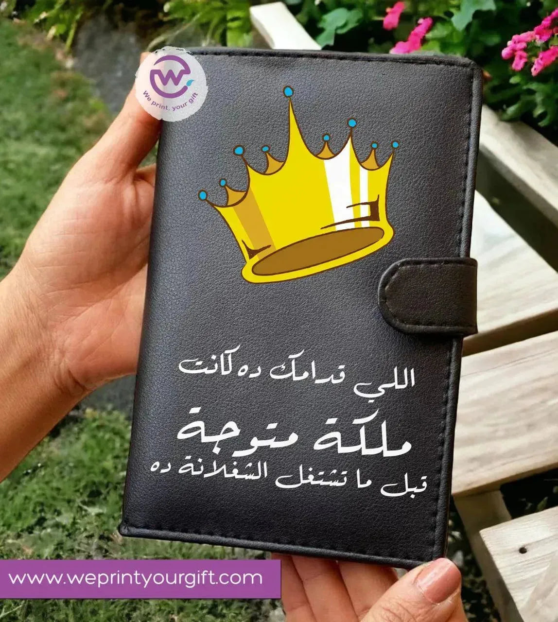 Leather wallet for women - Comics A - WE PRINT