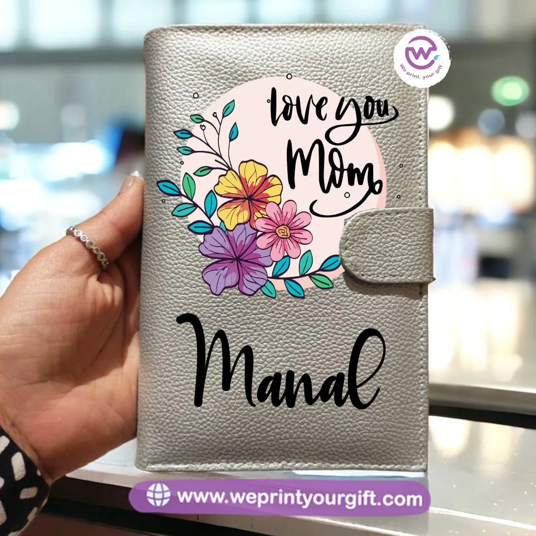Leather Wallet for Women- Mom designs - WE PRINT