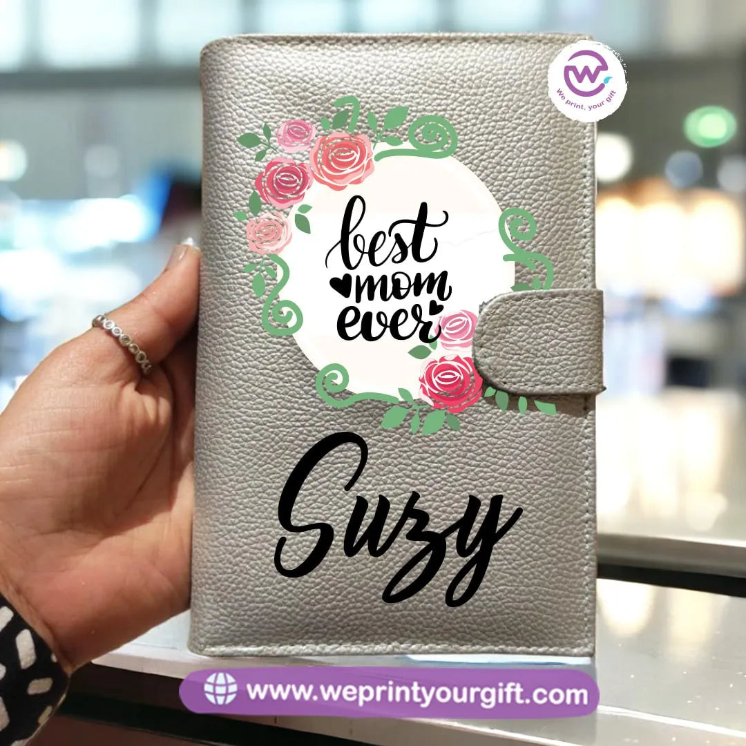 Leather Wallet for Women- Mom designs - WE PRINT