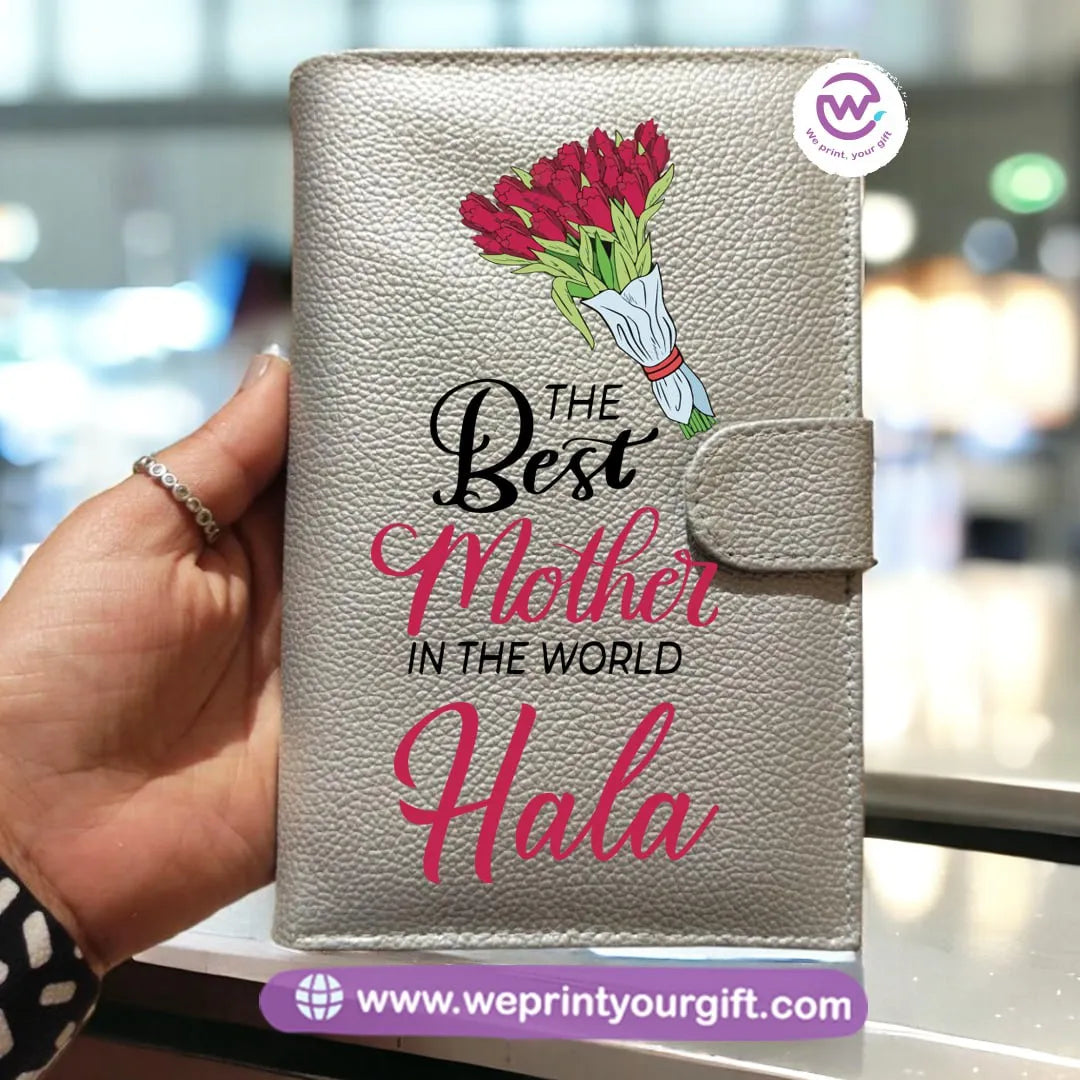 Leather Wallet for Women- Mom designs - WE PRINT