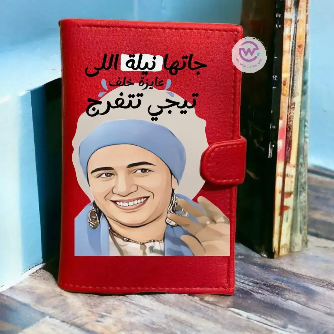 Leather Wallet for Women-Mother’s Day- Comic - WE PRINT