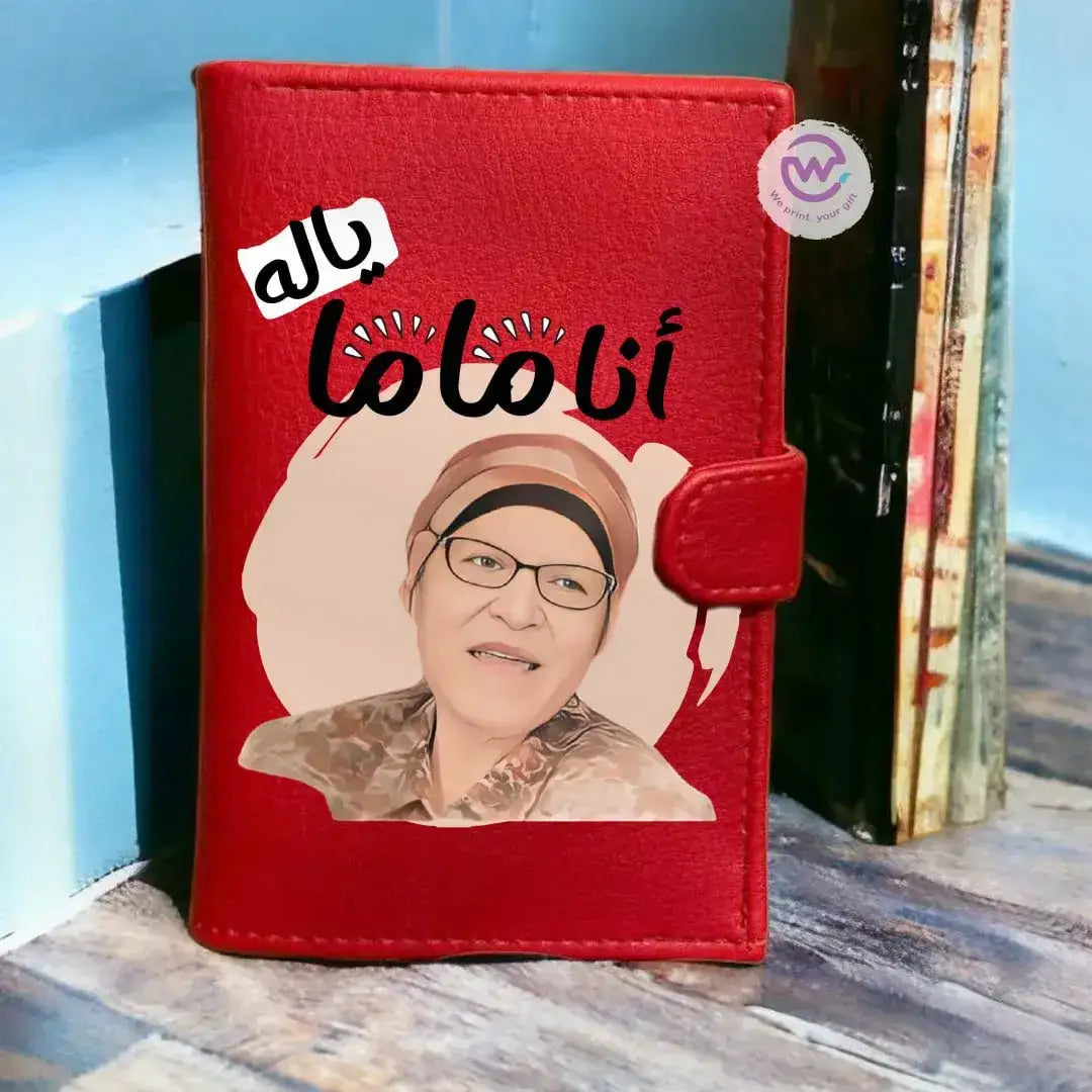 Leather Wallet for Women-Mother’s Day- Comic - WE PRINT