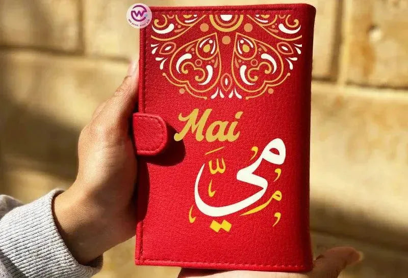 leather wallet for women-Names-A - WE PRINT