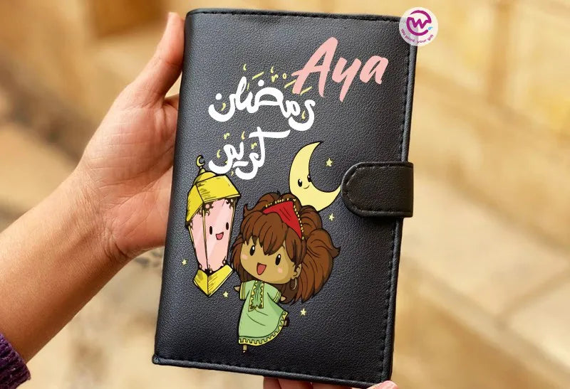 Leather Wallet for Women- Ramadan - WE PRINT