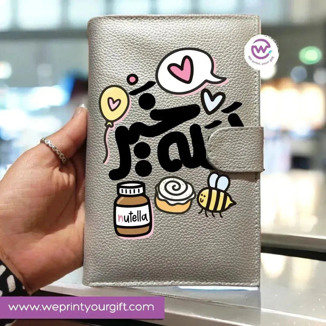 Leather wallet - inspirational quotes - WE PRINT