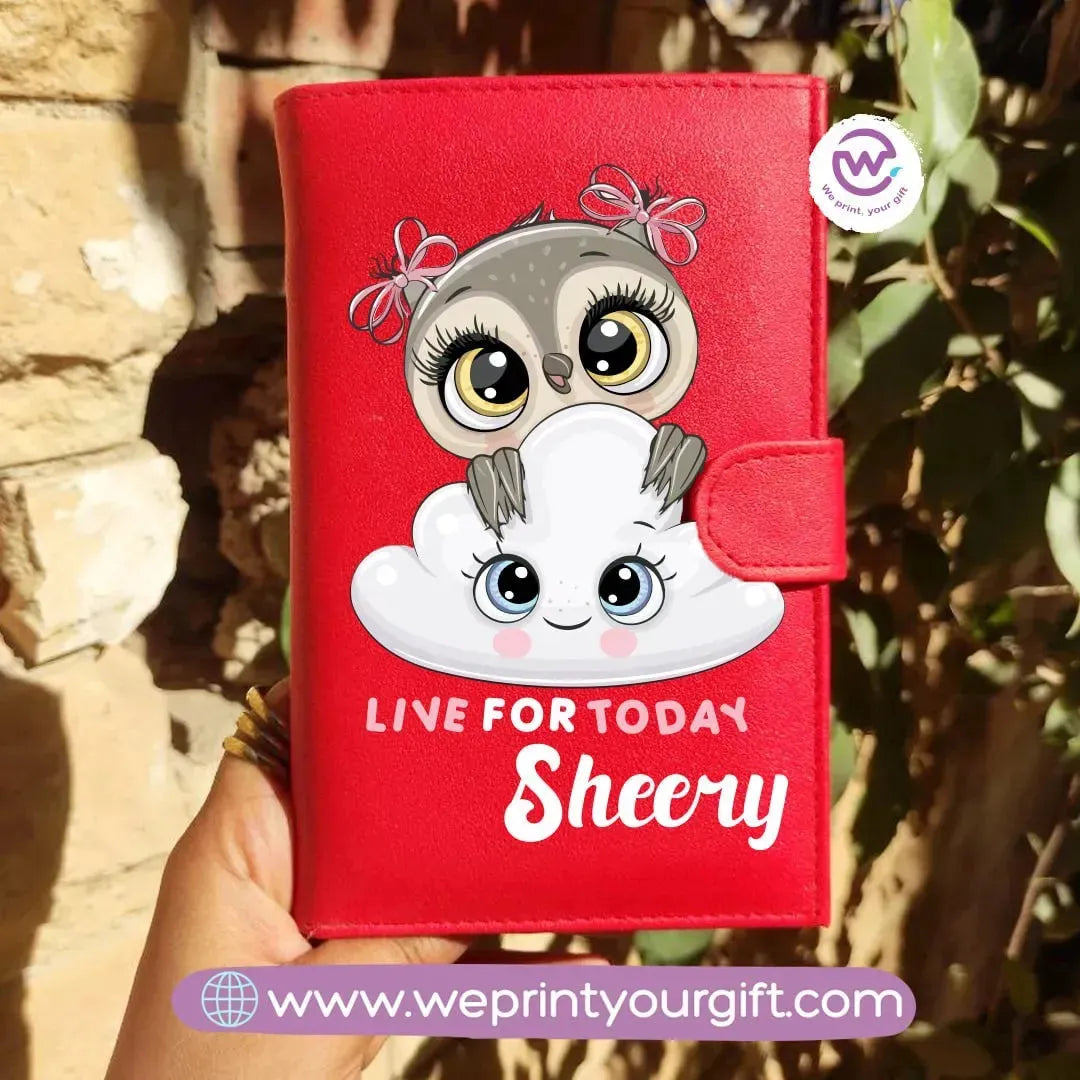 leather wallet-Owl - WE PRINT