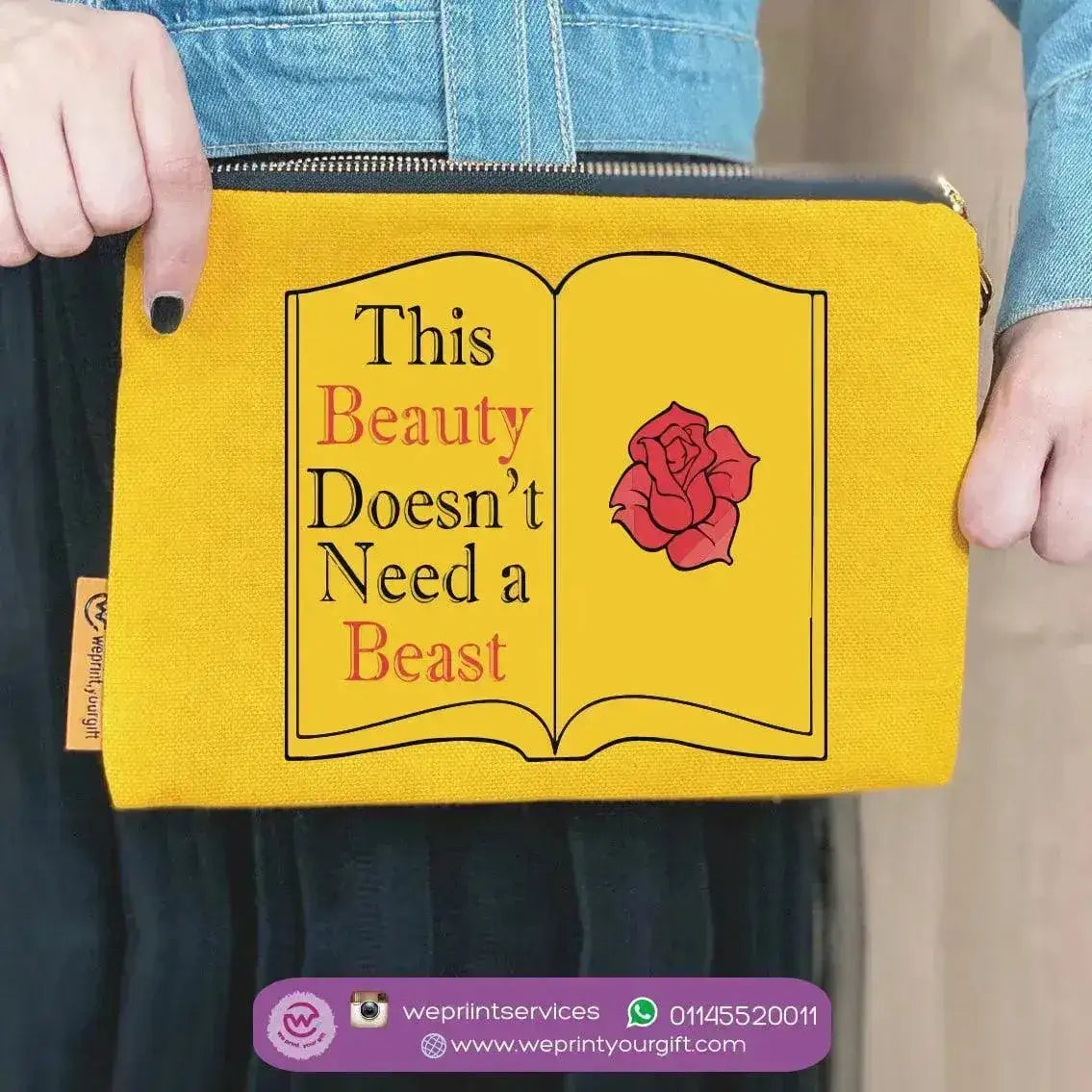 Makeup & Pencil Case-- Beauty and the Beast - WE PRINT