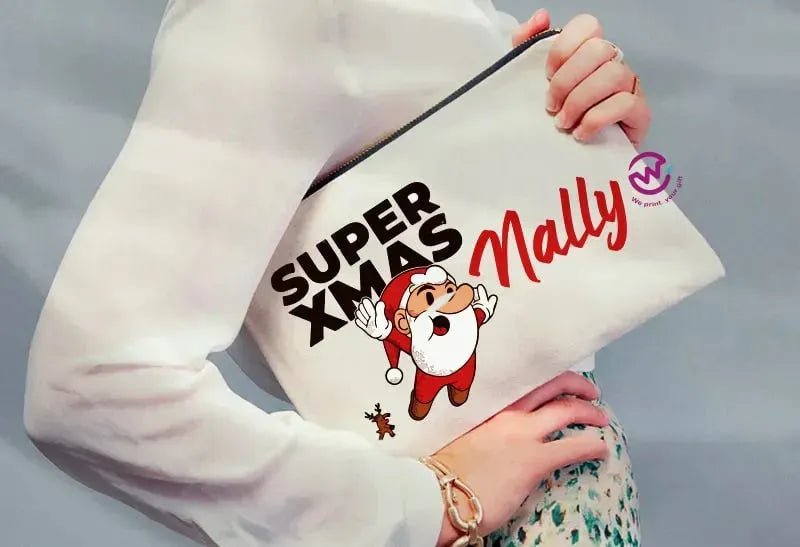Makeup & Pencil Case- Christmas - WE PRINT