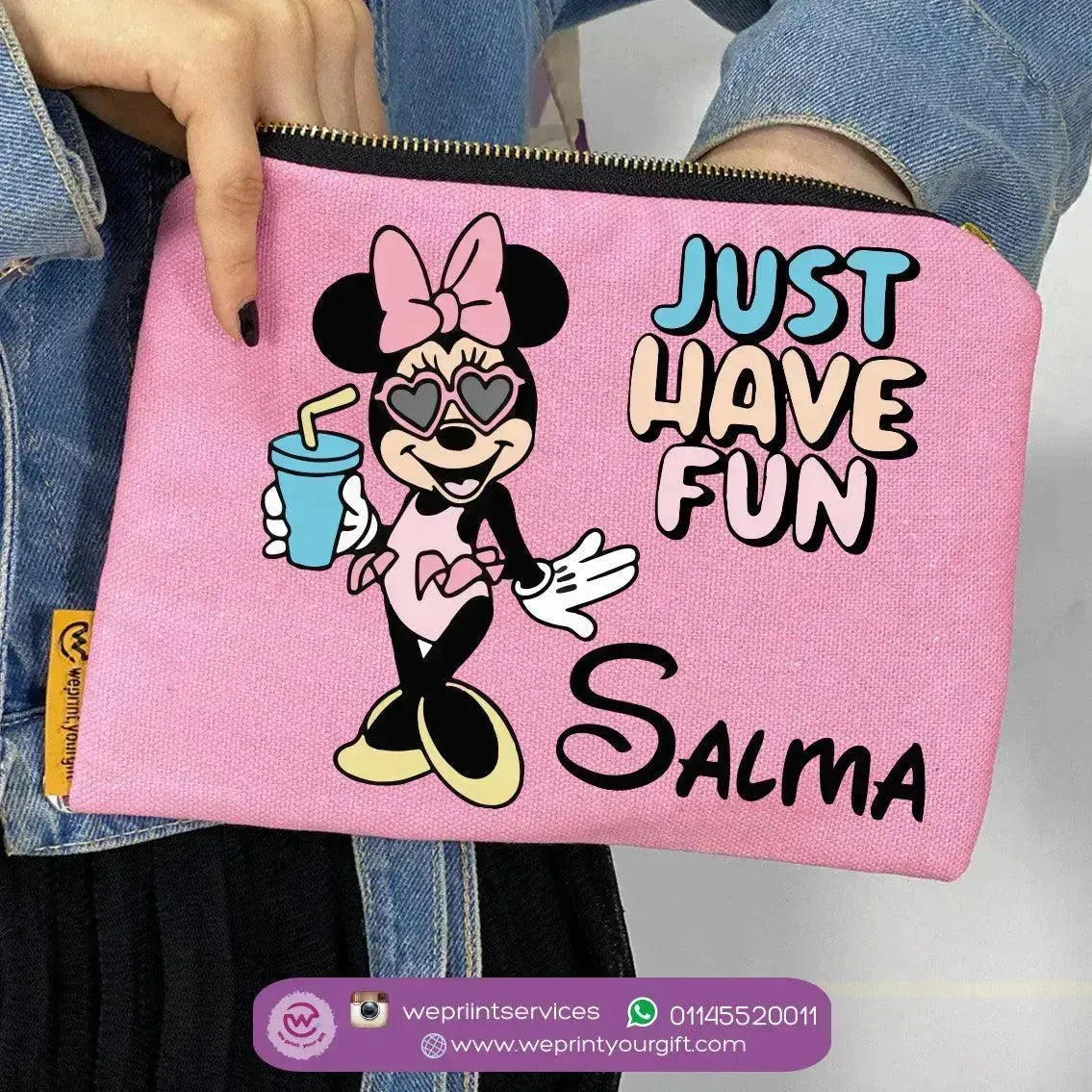 Makeup & Pencil Case-Minnie Mouse -Summer - WE PRINT