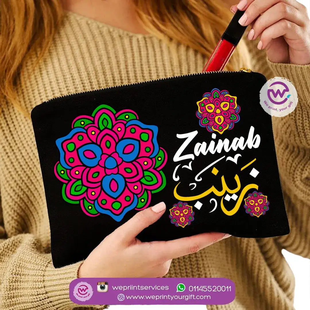 Makeup &Pencil Case- Mandala names - WE PRINT