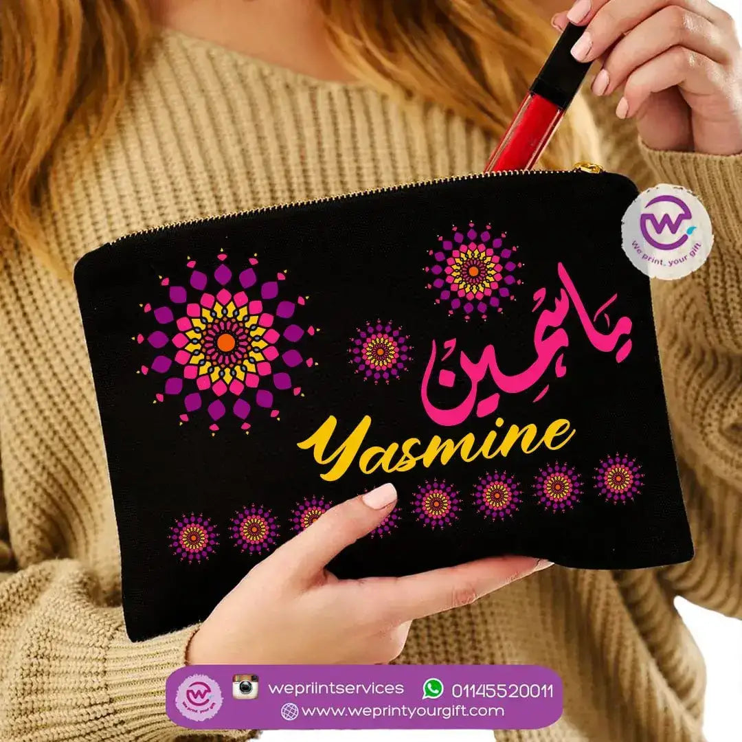 Makeup &Pencil Case- Mandala names - WE PRINT