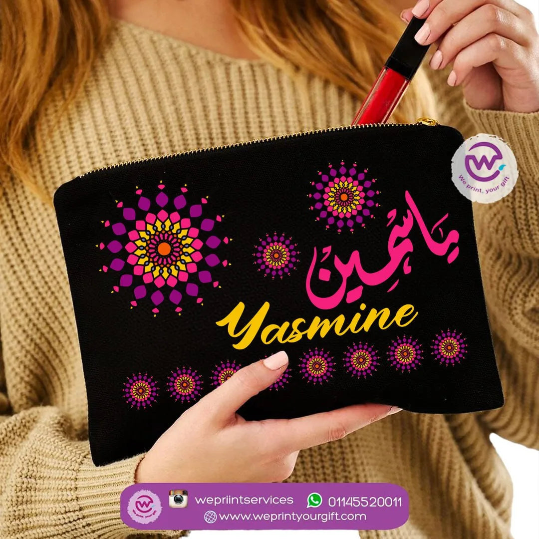 Makeup &Pencil Case- Mandala names - WE PRINT