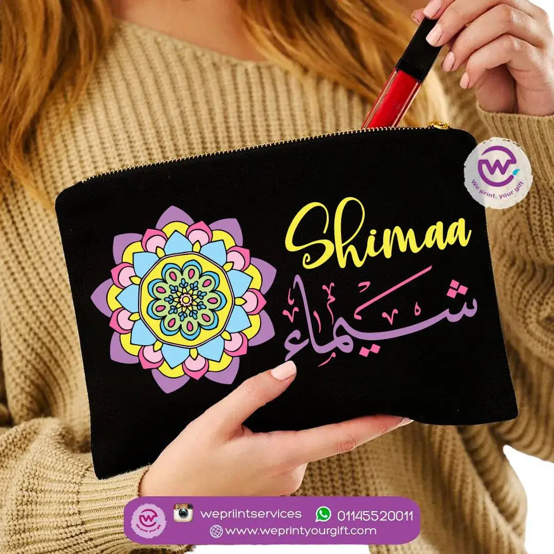 Makeup &Pencil Case- Mandala names - WE PRINT