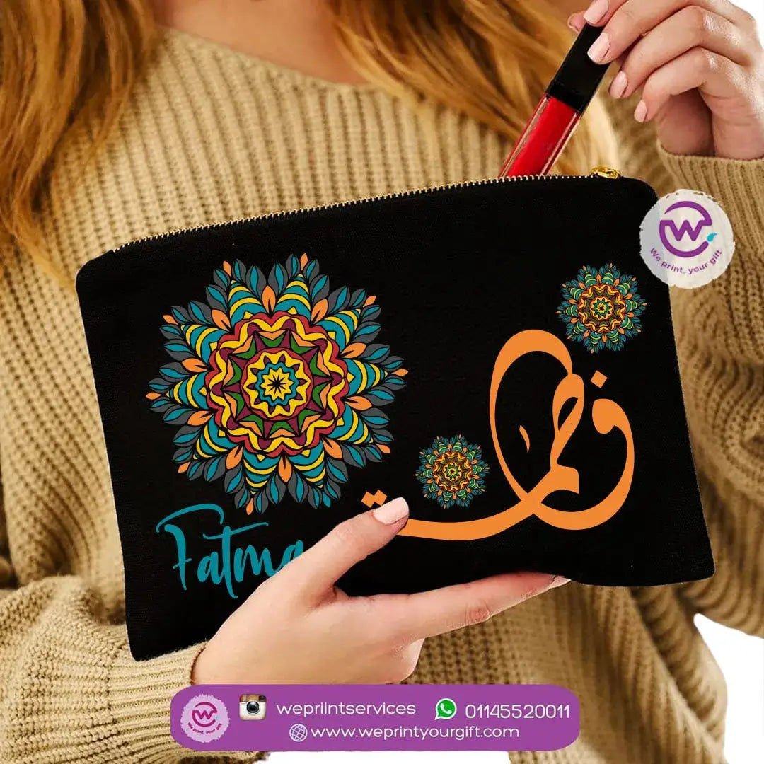 Makeup &Pencil Case- Mandala names - WE PRINT