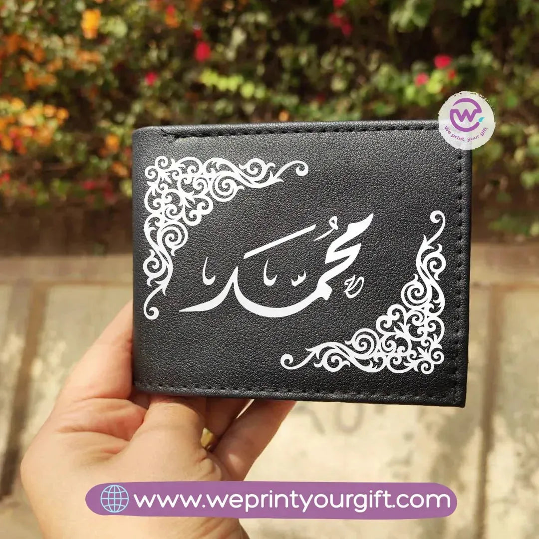 Men Leather Wallet-Arabic Names - WE PRINT