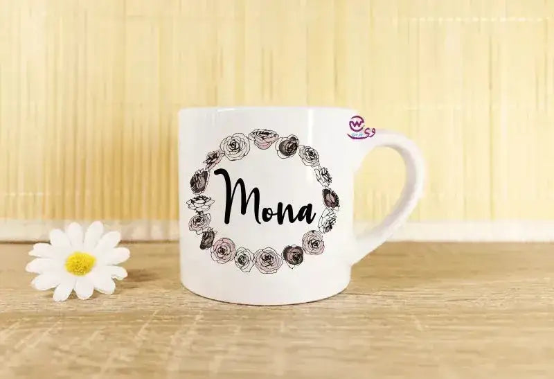 Mini-Mug -floral Names - WE PRINT