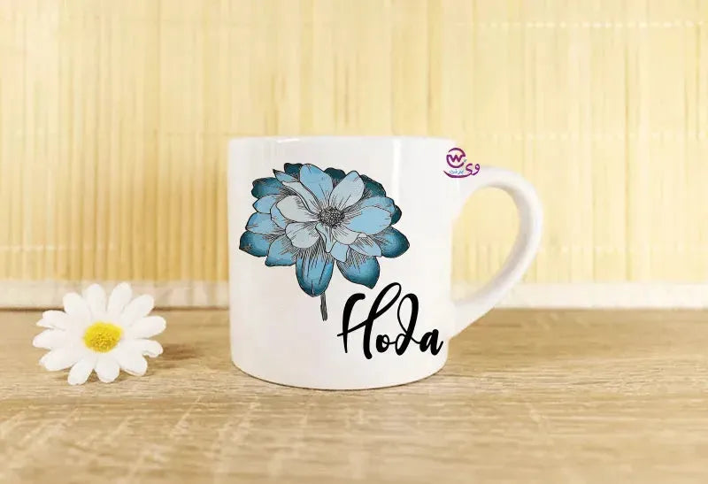 Mini-Mug -floral Names - WE PRINT