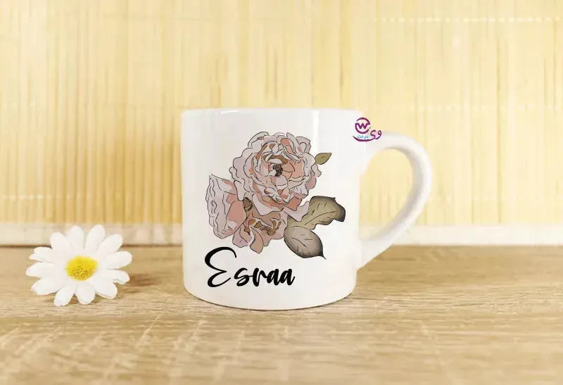 Mini-Mug -floral Names - WE PRINT