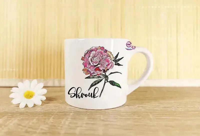 Mini-Mug -floral Names - WE PRINT