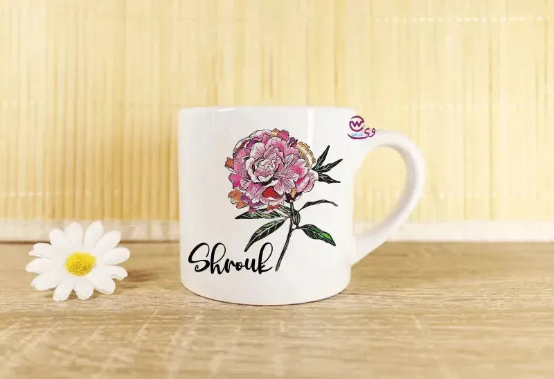 Mini-Mug -floral Names - WE PRINT