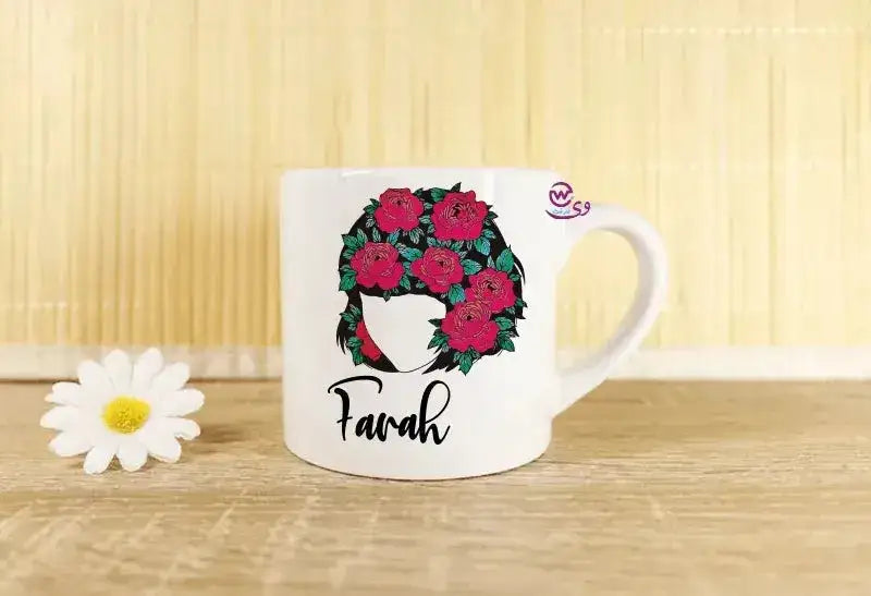Mini-Mug -floral Names - WE PRINT