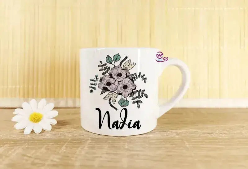 Mini-Mug -floral Names - WE PRINT