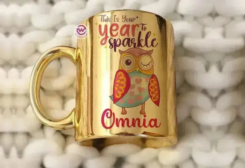 Mirror Ceramic Mug - Christmas owl - WE PRINT