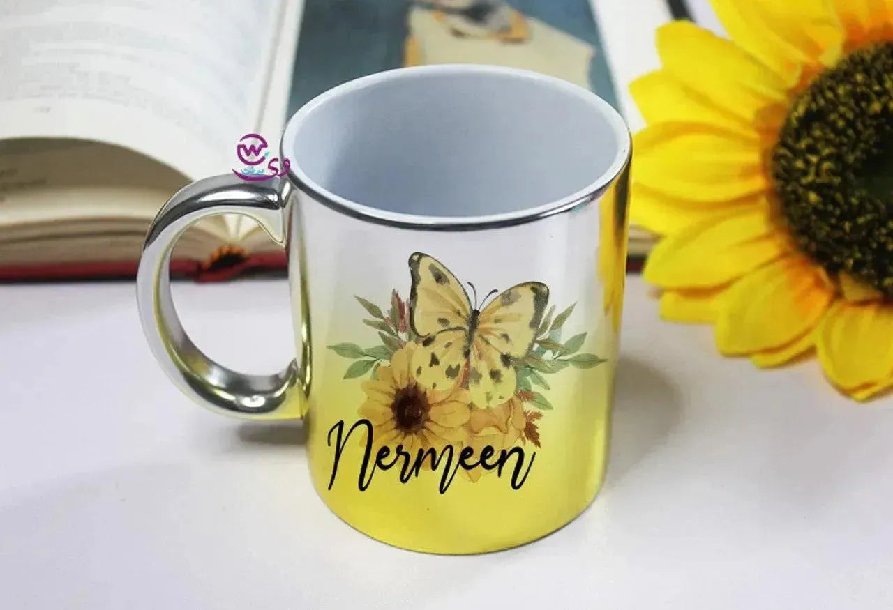 Mixed Colors Mug - English Names floral Designs - WE PRINT