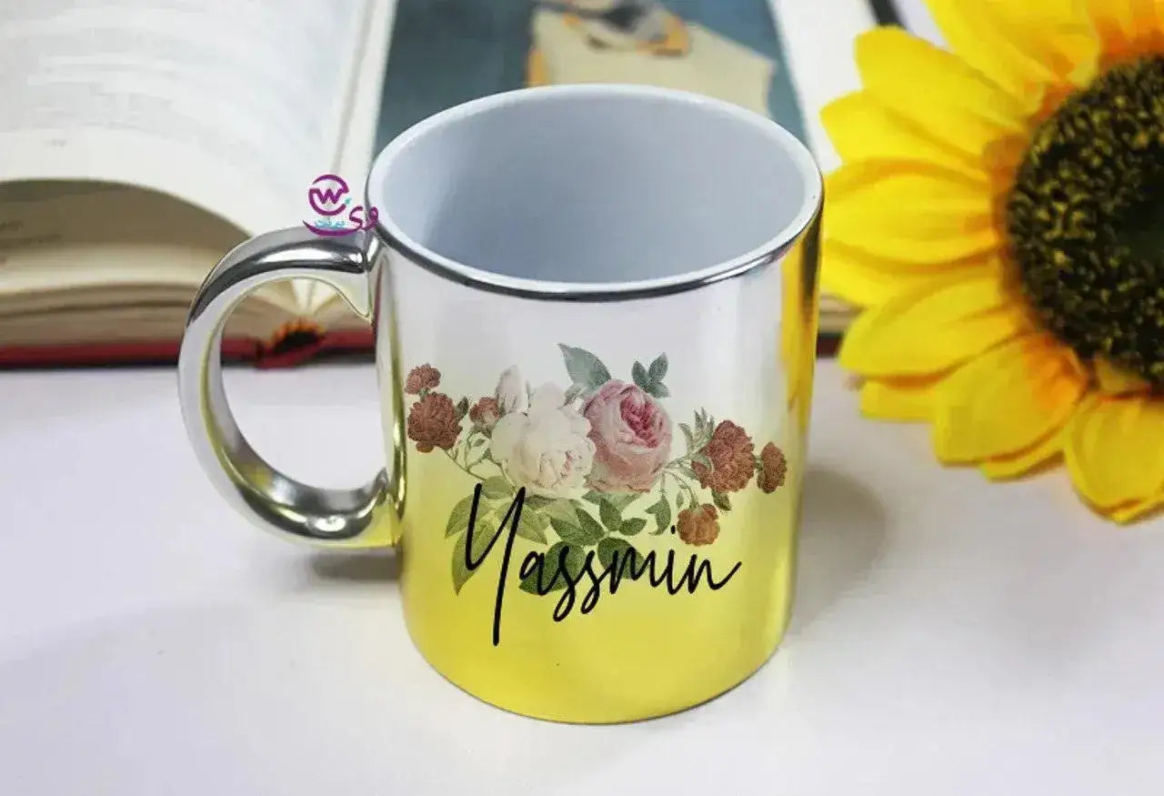 Mixed Colors Mug - English Names floral Designs - WE PRINT