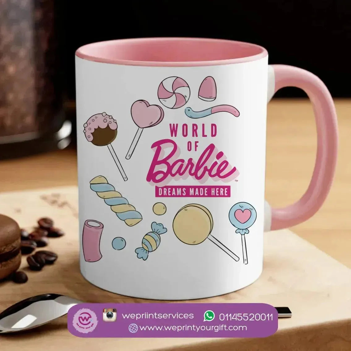 Mug-Colored Inside- Barbie - WE PRINT