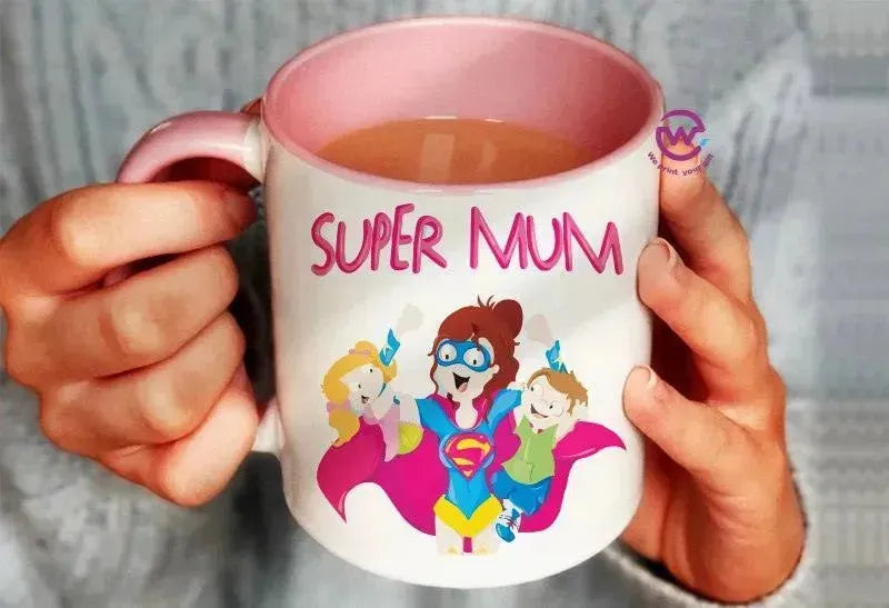 Mug-Colored Inside- Mom - WE PRINT
