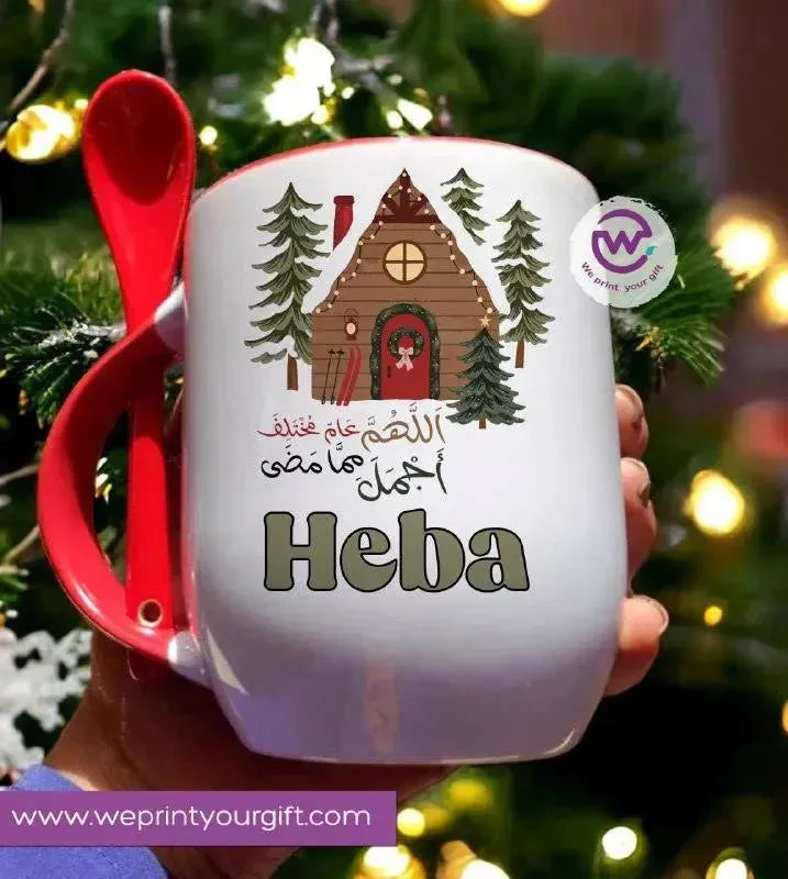 Mug-With Spoon -Christmas - WE PRINT