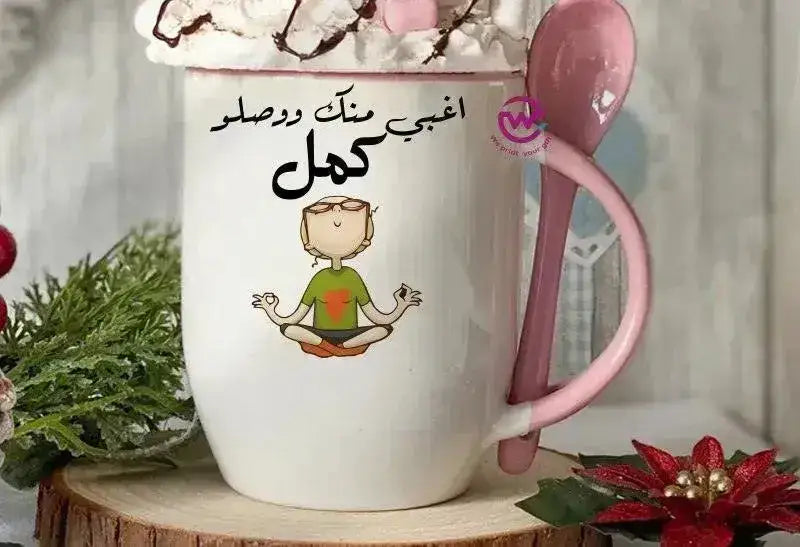 Mug-With Spoon -Comic -G - WE PRINT