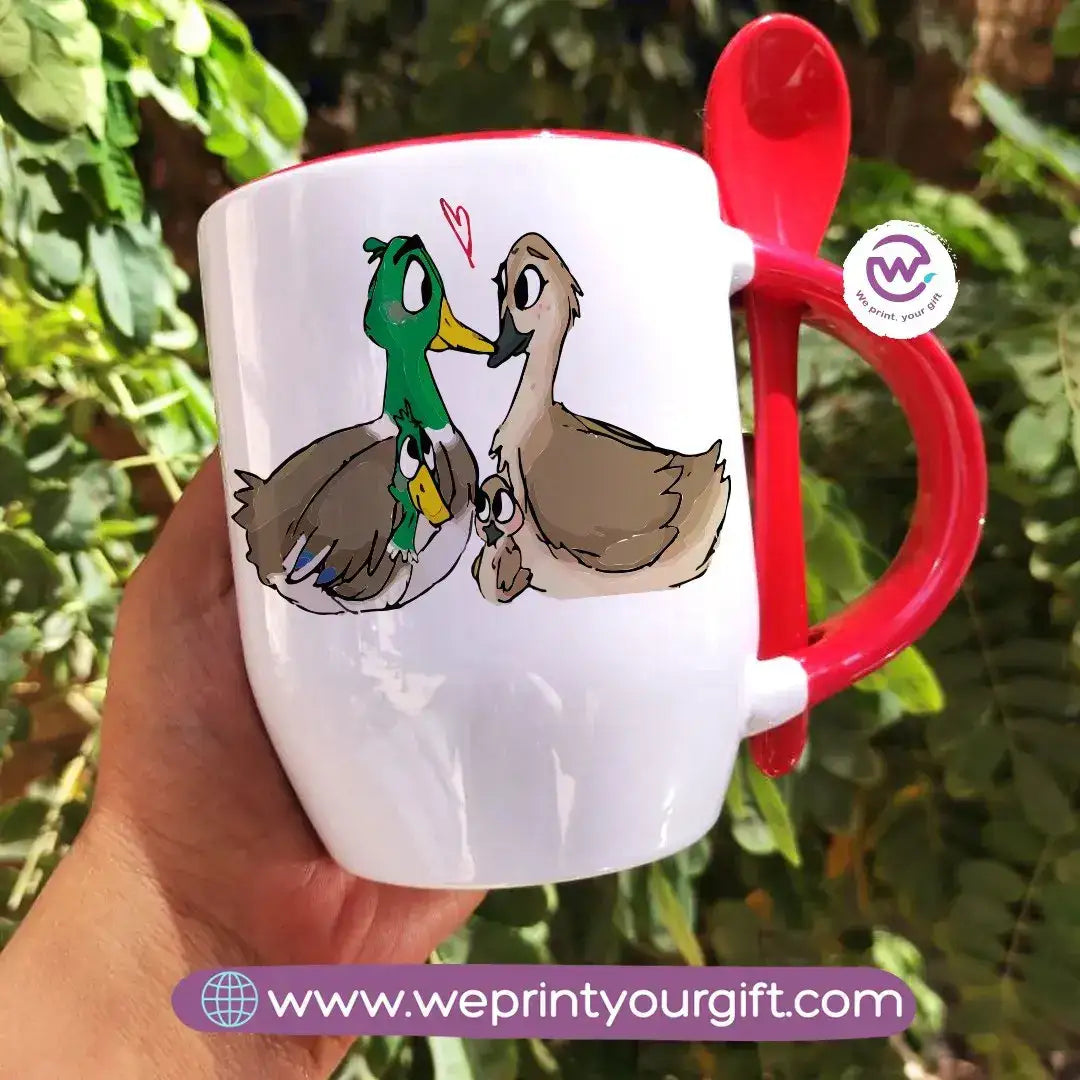 Mug with Spoon- Emigration - WE PRINT