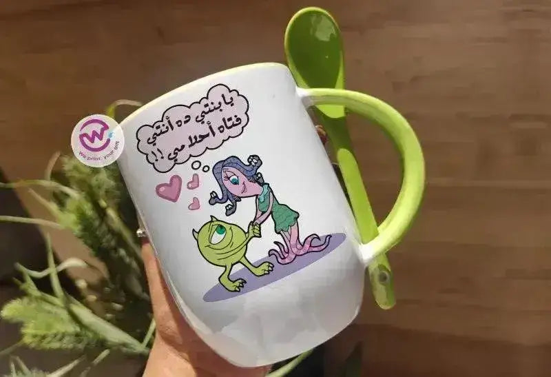 Mug-With Spoon - Monster Inc-A - WE PRINT