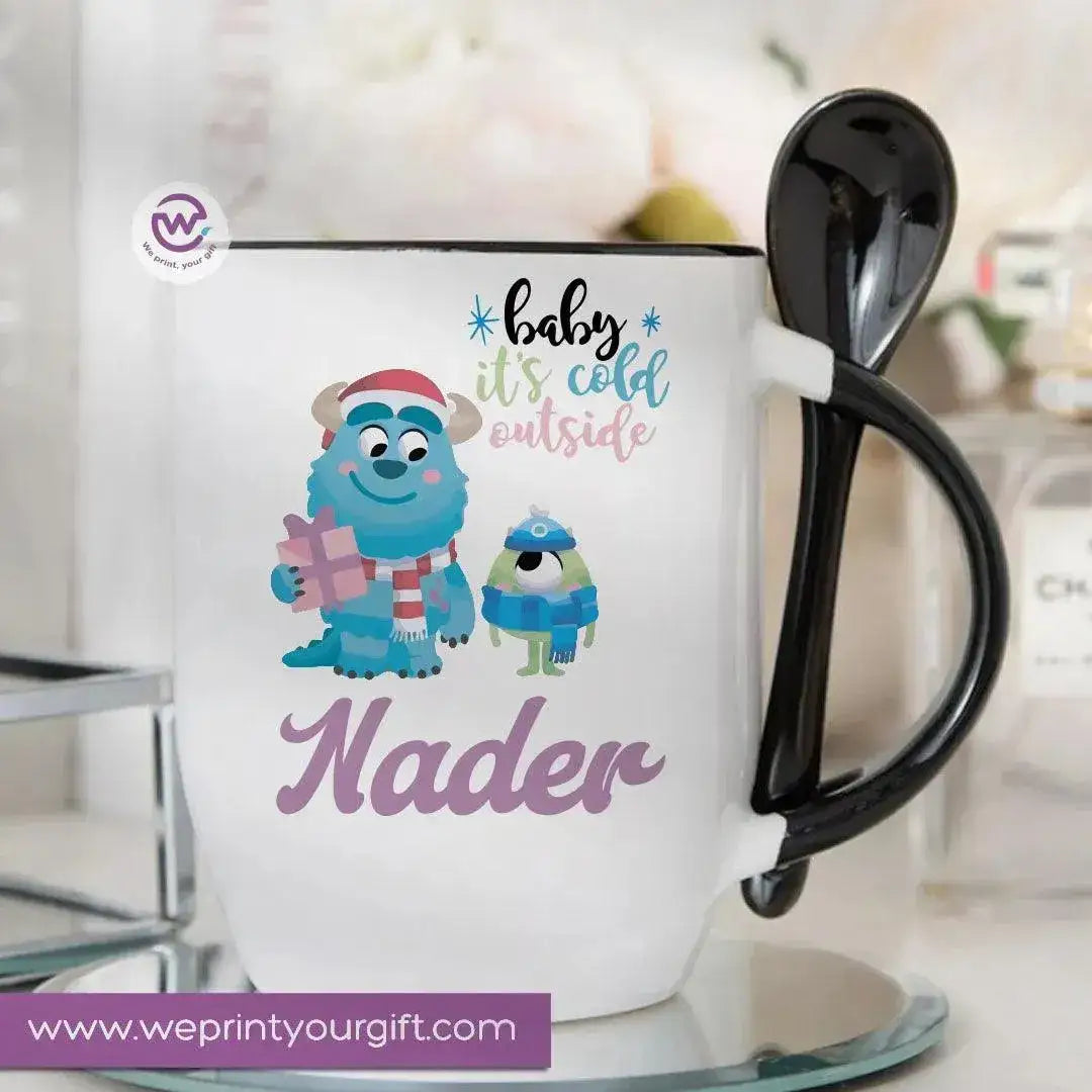 Mug-With Spoon - Monster Inc-B - WE PRINT