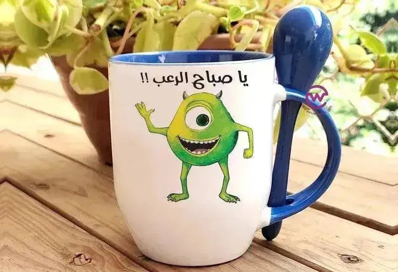Mug-With Spoon - Monster Inc. - WE PRINT