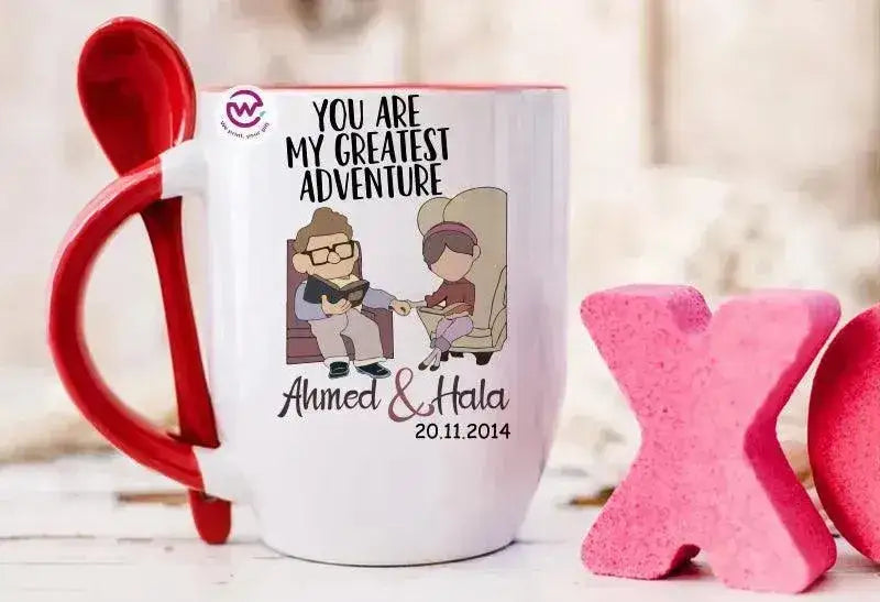 Mug-With Spoon - UP - WE PRINT